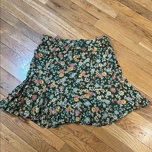 LOFT A-Line Skirt with Floral Print